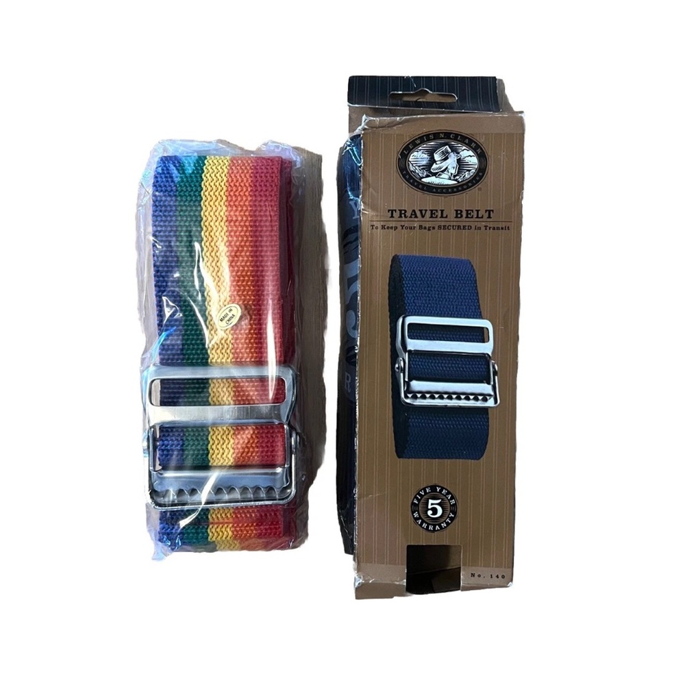 Lewis N Clark NEW Rainbow / Pride Travel Luggage Bag Belt Strap